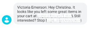 SMS de Victoria Emerson 