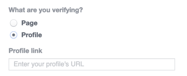 demander la vérification d'un profil Facebook ou d'une page Facebook