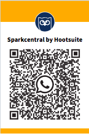 code QR scannable Sparkcentral par Hootsuite