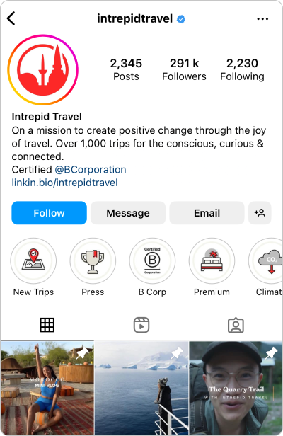 Idées bio Instagram pour les influenceurs de voyage