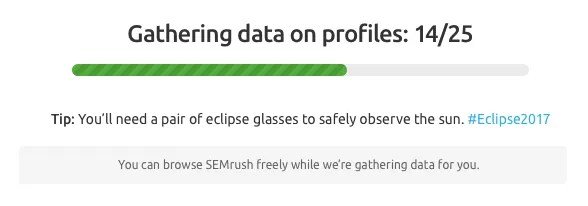 SEMrush : Interface Eclipse