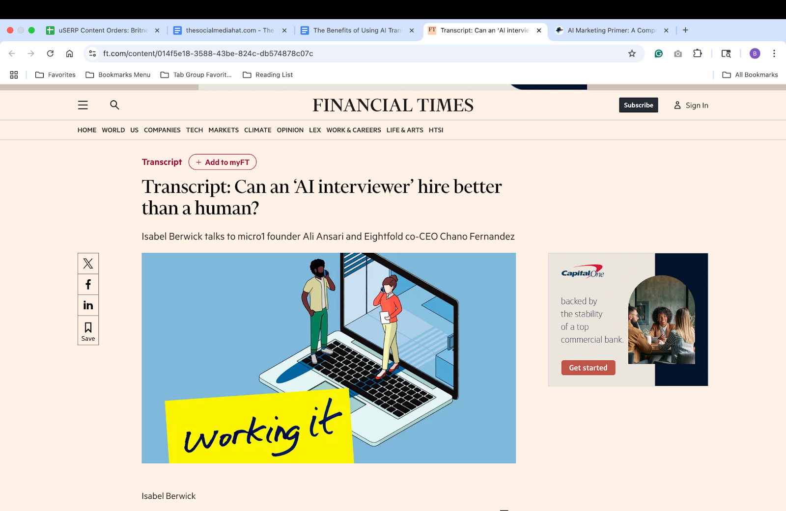 He Financial Times Transcription complète de son épisode de podcast, He Financial Times Transcription complète de son épisode de podcast,